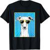 Italian Greyhound Portrait Pop Art Dog with Sunglasses Men Women Kids T-Shirt