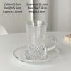Turkish Coffee Cup And Saucer Set European Style Wine Glasses Cups Creative Coffee Cup Sets Engraved Wine Glasses Cup Cafe Tools