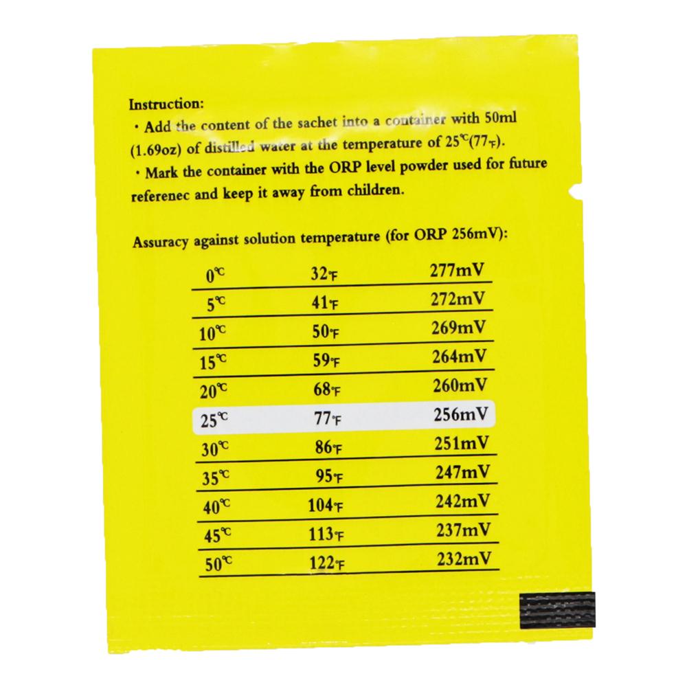 5/10pcs ORP Calibration Powder Package ORP Buffer Powder ORP Measuring Calibration Solution 256mV ORP Meter Powder