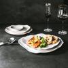 Ceramic Dinner Plate Shaped Tableware Soup Basin Pasta Steak Plate Household Sushi Dishes Salad Bowls Snack Dessert Pastry Trays
