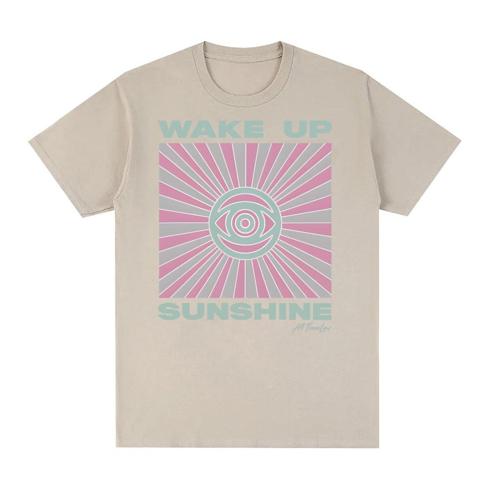 WAKE UP SUNSHINE RAYS T-SHIRT All Time Low 100%Cotton Tee-shirt Same as official website Graphic Printing High Quality Tshirt M