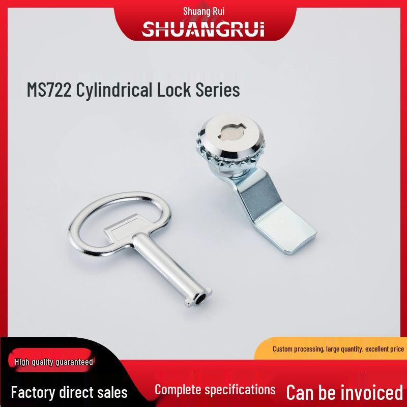 MS722 Zinc Alloy Cylindrical Cam Lock for Cabinet and Control Boxes