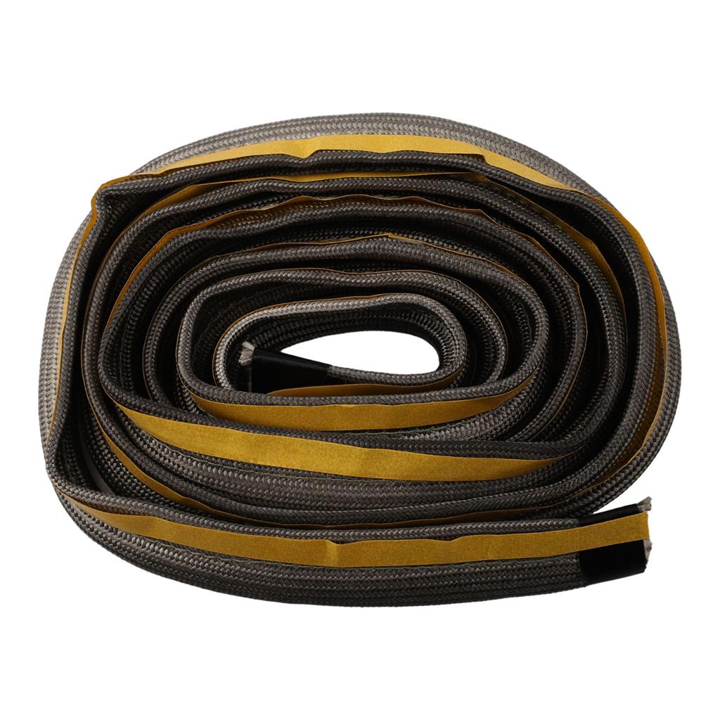 3/2M Fireplace Door Seal Glass Yarns Sealing Rope Self-Adhesive For Log Woodburner High Temperature Seal Cord 10mm