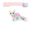 3D Printed Cute Cat Model Toys Sphynx Cat Ornament Realistic Hairless Figurine with Movable Joint Children's Funny New Year Gift