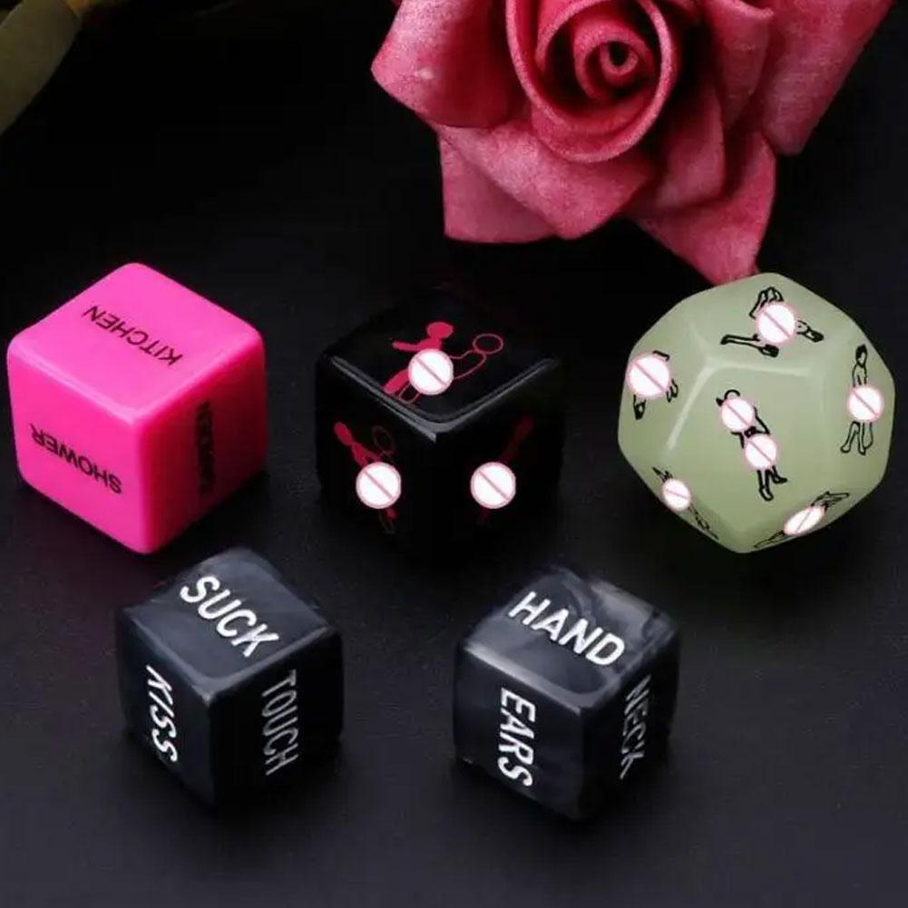 Sexy Dice Set Fun Adult Love Posture Couple Game Sex Noctilucent Erotic Lovers Position Foreplay Romantic Party Toy 1 Set