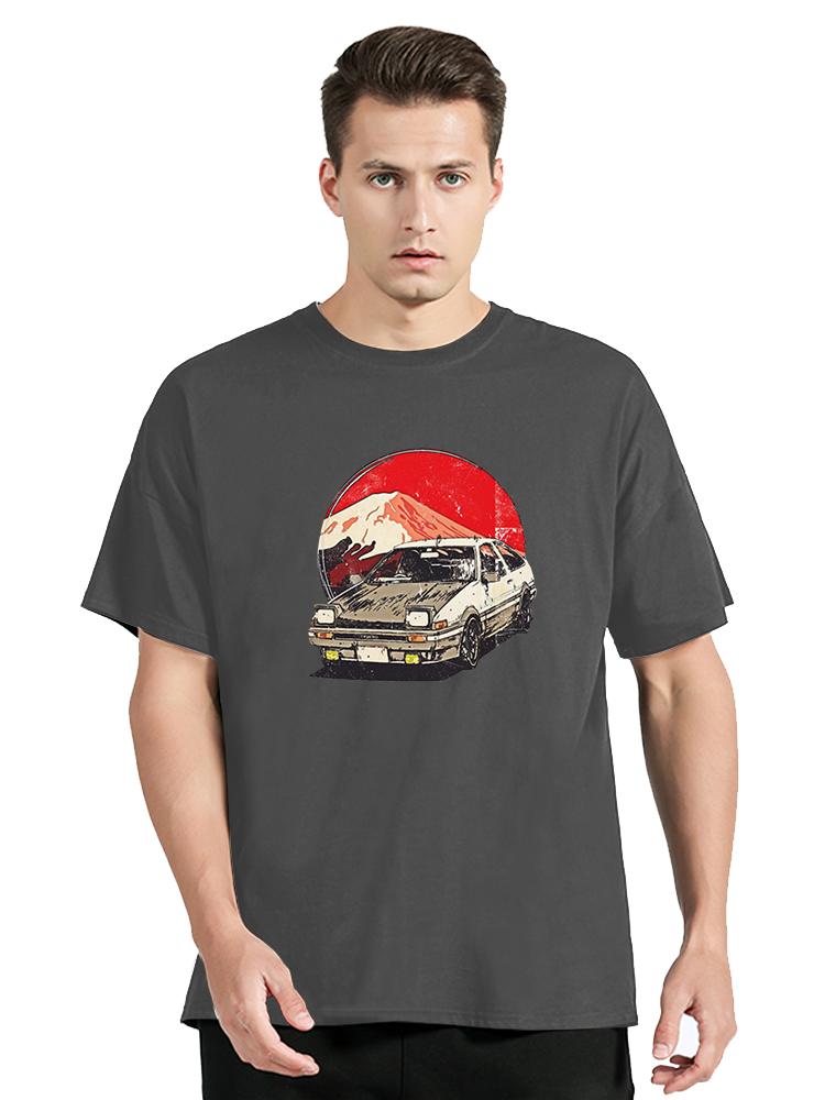 ZX Tee Drift Japanese Anime AE86 Initial D T-shirt JDM Car T Shirt Men Women Moletom Tops Graphic Clothing Oversized Tshirt