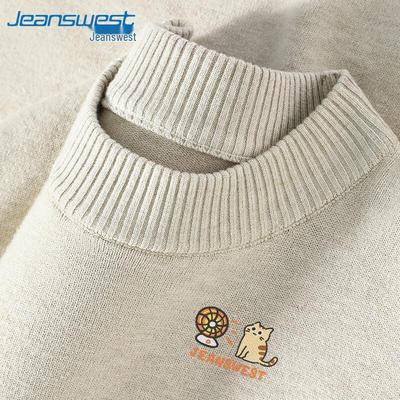 Jeanswest Men's Half-High Collar Knitted Pullover