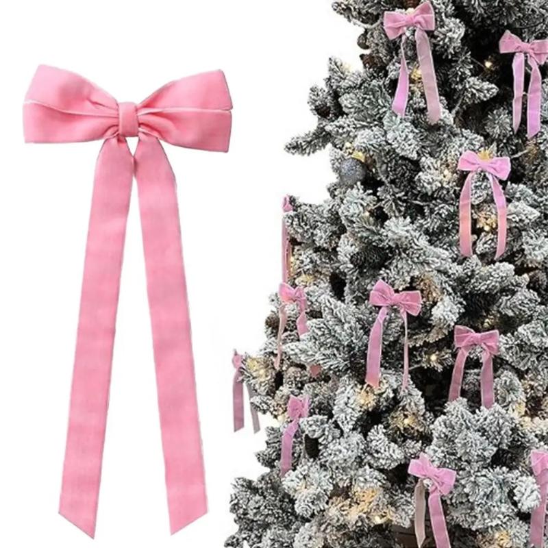 10 Buc Arcuri de Brad de Crăciun din Catifea Roșie - Arcuri Festive din Panglică pentru Coronițe de Sărbători, Decorațiuni și Artizanat Rustic Finisaj Lucios