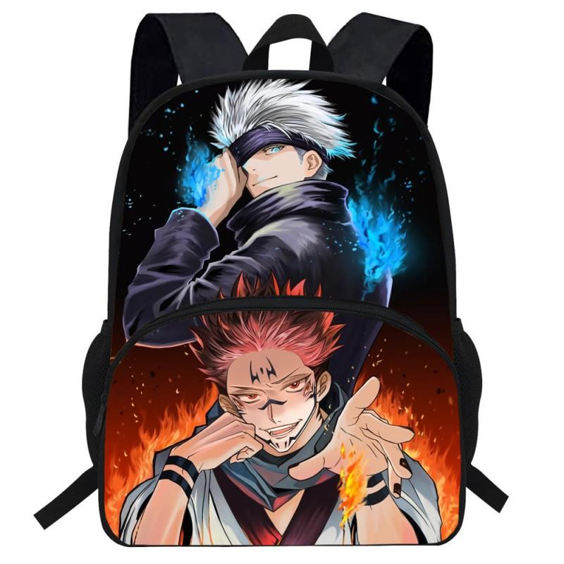 Plecak Dziecięcy Do Szkoły Wzór Anime Kreskówka Duża Pojemność Torba z Tkaniny Oxford z Ergonomicznym Wsparciem Pleców