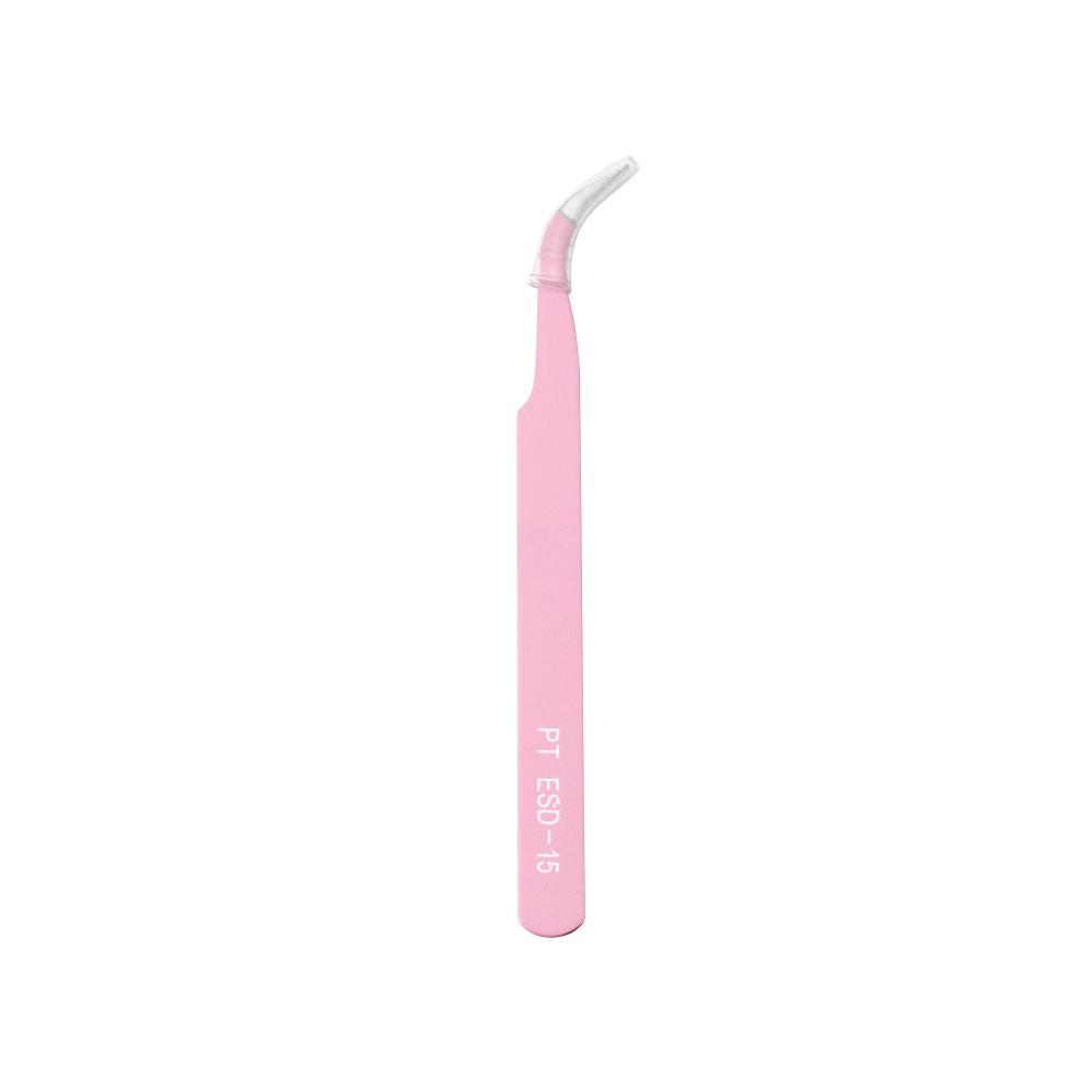 1Pcs 3Colors Anti-Static Excellent Quality Tweezers Bend Long nose Cross Tweezers For intersperse Jewerly Sewing Supplies Tools