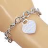 TIFFANY&Co. Return To TIFFANY & Co. Bracelet Heart Tag Silver925 Heart 32.1g Women Used