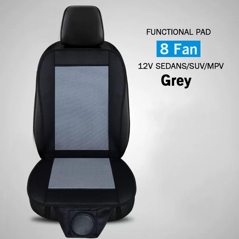Car Seat Cushion DC 12V Summer Cool Air Seat Cover With 8Fan Fast Blowing Ventilation Seat Cooling Pat Refrigerated Seat