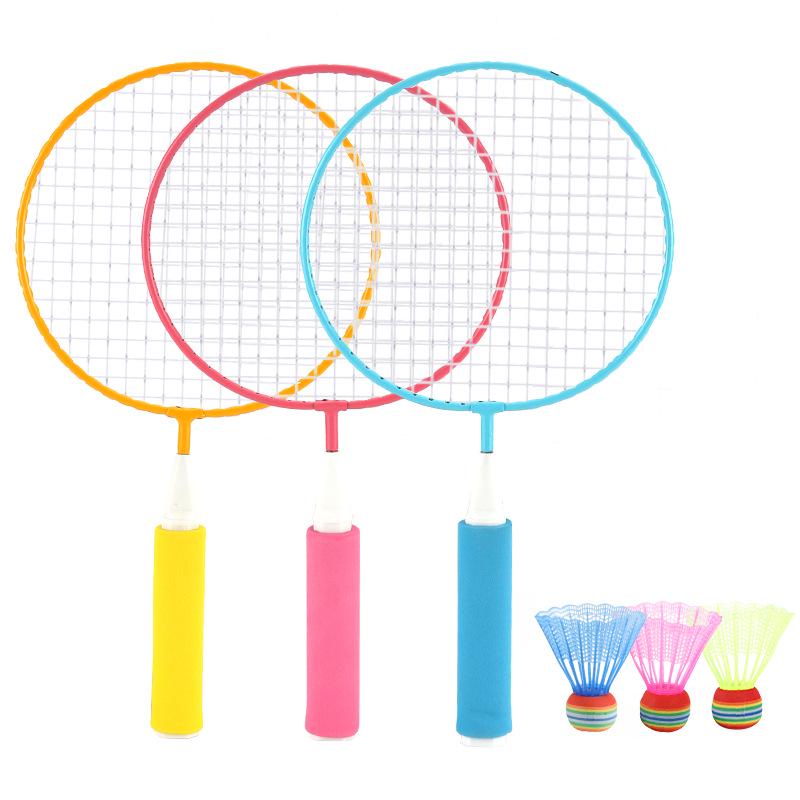 Children Badminton Racket Set Outdoor Sports Leisure Toys Lightweight Portable Badminton Parent-child Interactive Game Toys
