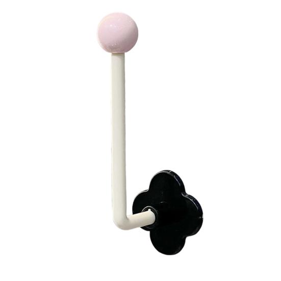 

Storage Rack Hair Accessories Adhesive Holder L Shape Hair Tie Holder for Ceramic Tiles Mirrors Glass розовый