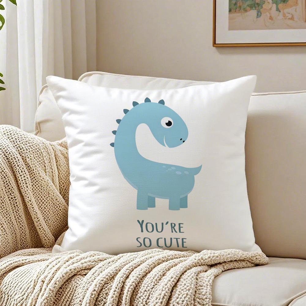 Cute Dinosaur Cushion Cover Pillowcase Antidustmite living Room Sofa Decor Cushion Room