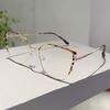 Oversized Cat Eye Glasses Women  Fashion Vintage Multi-color Rim Optical Frames Trendy Blue Light Blocking Eyewear