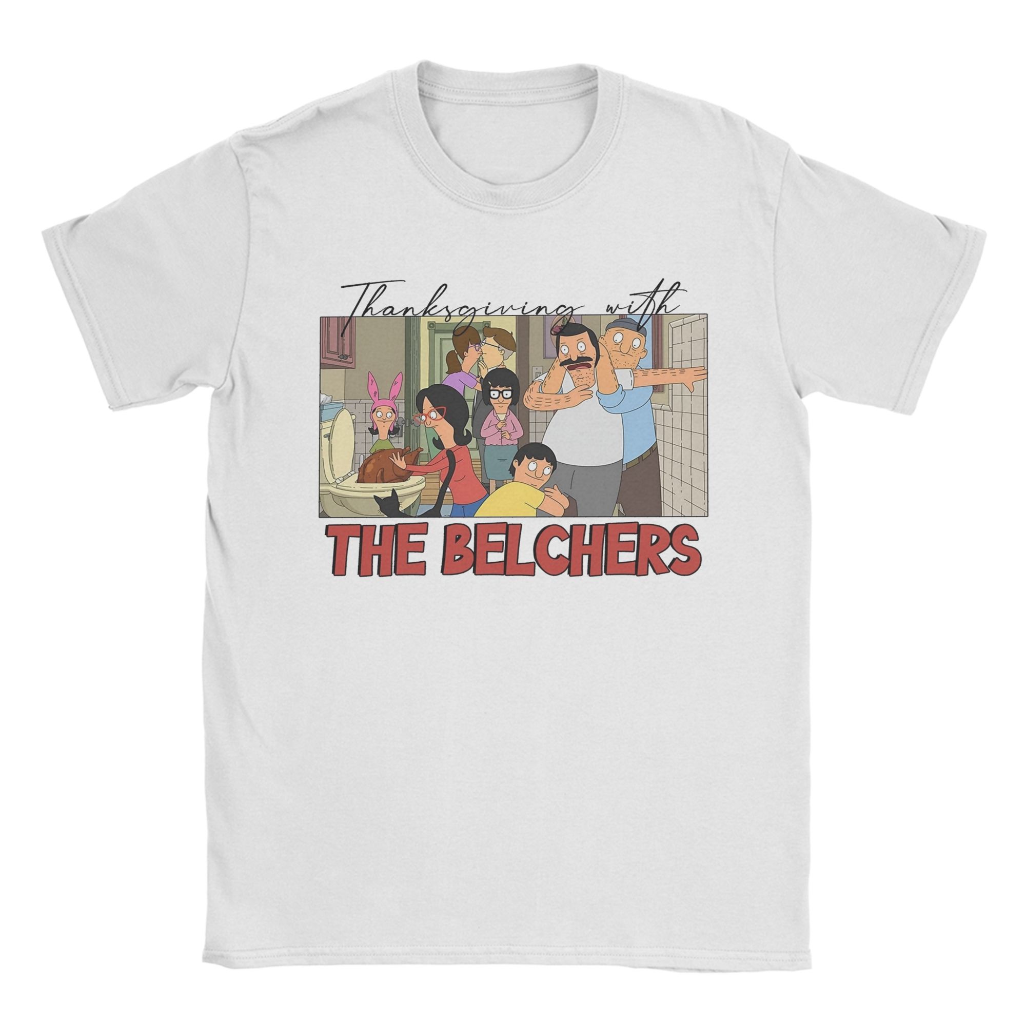 Men Women New Arrival B-Bob Burgers Thanksgiving Song Tee T Shirt 100% Cotton Happy Thanksgiving T-shirts Clothes S разноцветный