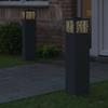 Solar LED Path Light 2 Pcs Anthracite Cold Rolled Steel