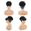 Short Afro Kinky Curly Headband Wigs Wholesale Ombre Brown Heat Resistant Fibre Synthetic Hair Headband Wigs for Black Women