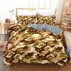 Bedding Home Textiles 3D Digital Printing Three-Piece Military Camouflage Quilt Cover Pillowcase