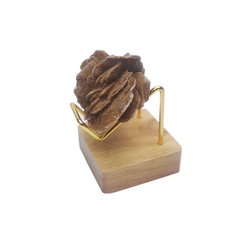 Beech Wood Display Stand for Crystals, Minerals, and Metal Ore Specimens