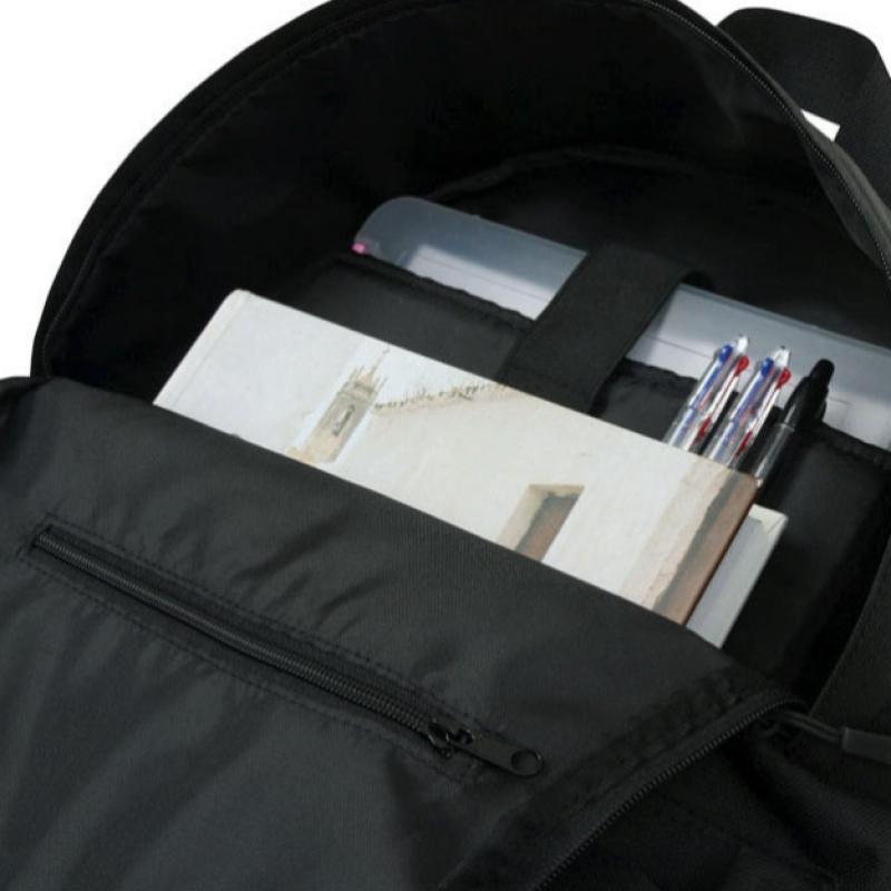 John Peters New York Unisex Two Pocket Backpack Black
