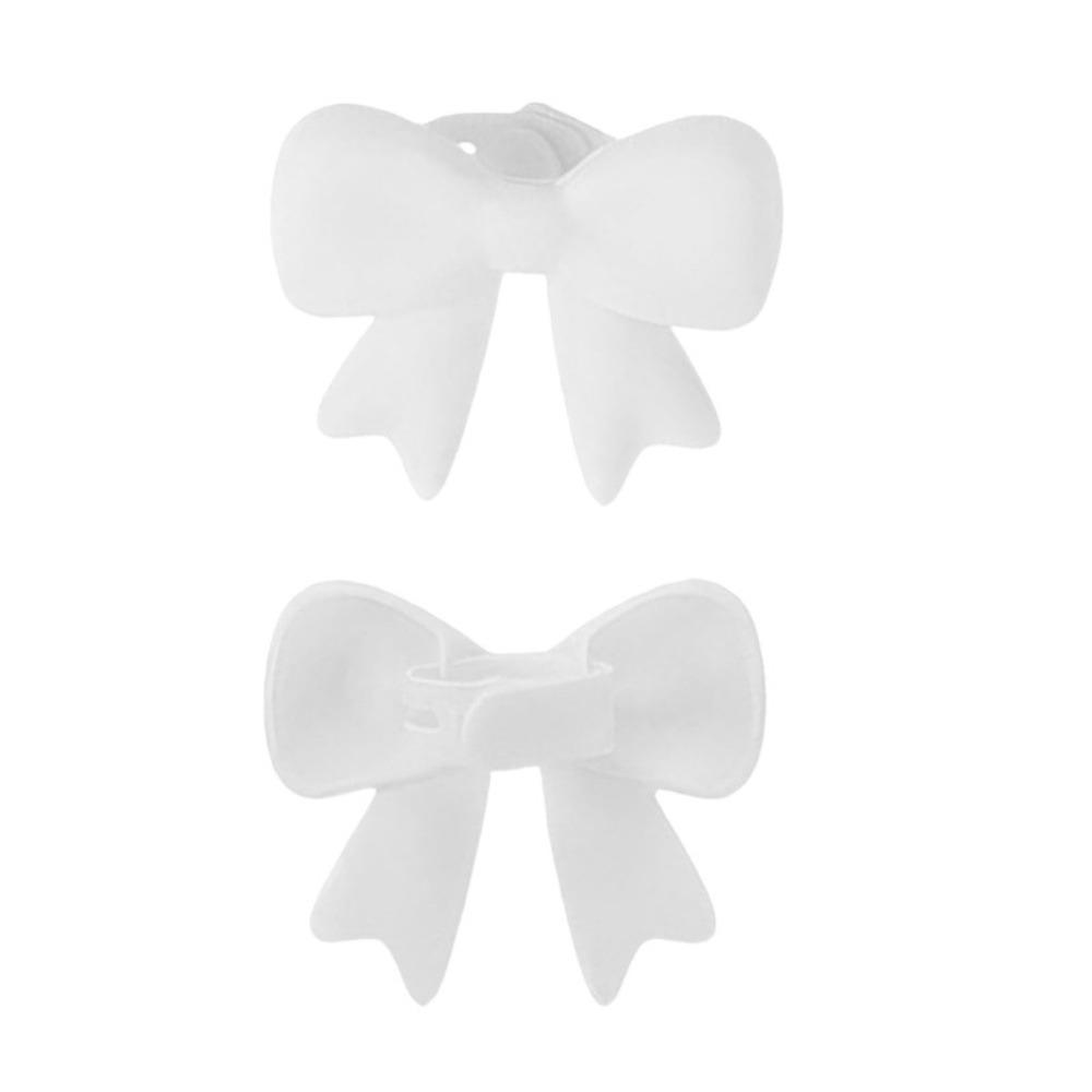 

Creative Silicone Bow Headphone Accessory Clip on DIY Headphone Clip Decor Kawaii Cute 3D Bows Decor for Earphone Universal белый