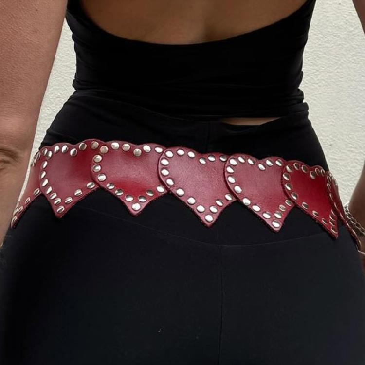 Women's Retro Rivet Waist Belt Medieval Gothic Waist Chain Metal Buckle Simple Rivet Decors Waistband Dress Decoration