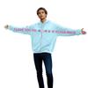 Damen- und Herren-Unisex-Mode, lässiger Langarm-Kapuzenmantel mit Rundhalsausschnitt und Aufdruck