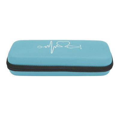 Estuche Organizador Portátil para Estetoscopio Doméstico Bolsa de Almacenamiento Contenedor Azul Claro