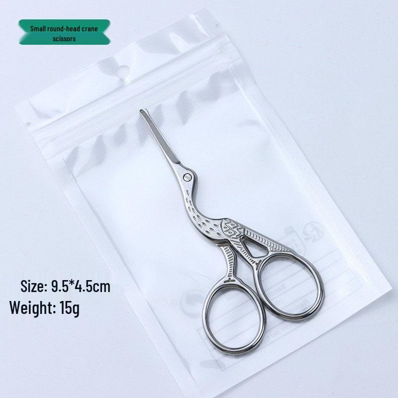 Crane-Shaped Tea Scissors for Tea Leaf, Chinese Tea Bags, and Embroidery Thread.