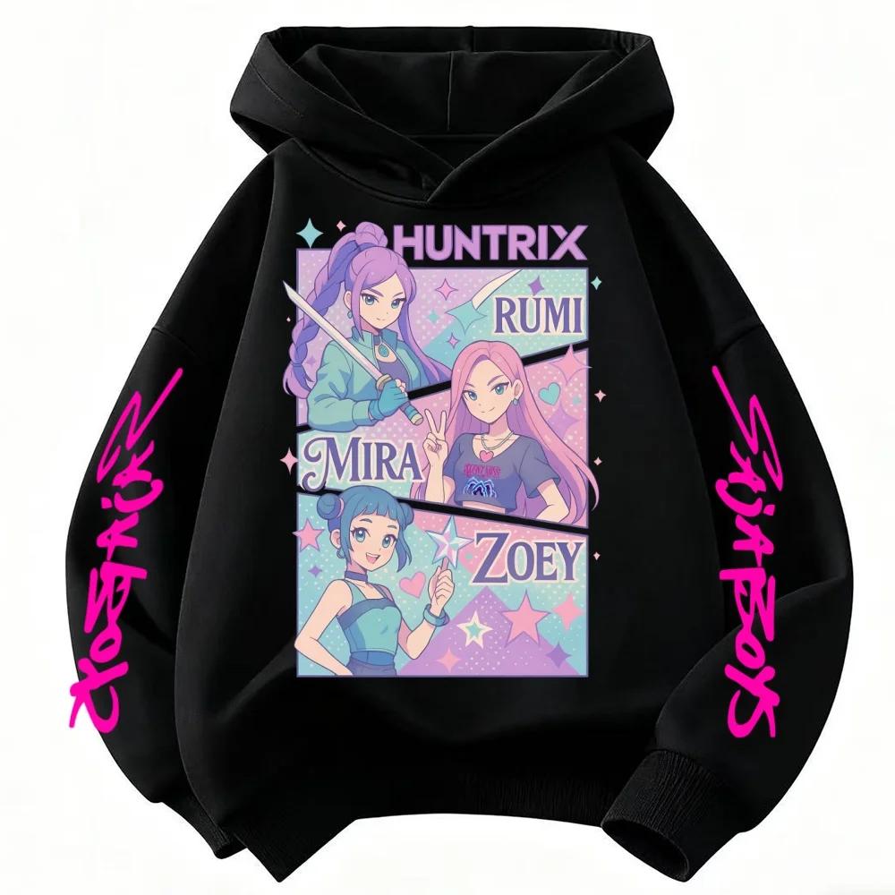 KPop Devil Hunter Hoodie Children's Clothing Princess Girls' Clothing Fashion Boys' Clothing Spring and Autumn Sports Shirt Children's Top