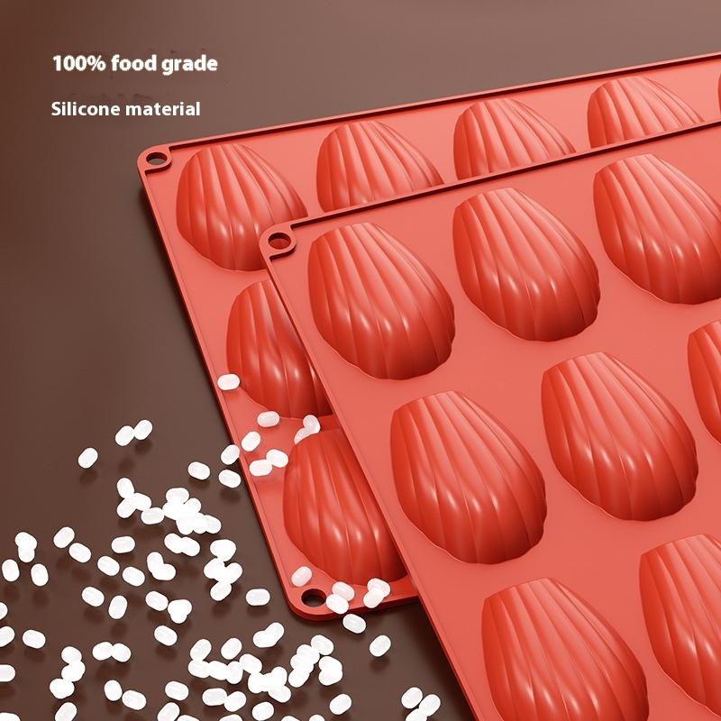18 Cavities Mini Food Grade Madeleine Silicone Cake Mold Cookie Mold Diy Shell Baking Pan Mould Kitchen Bakeware Accessories
