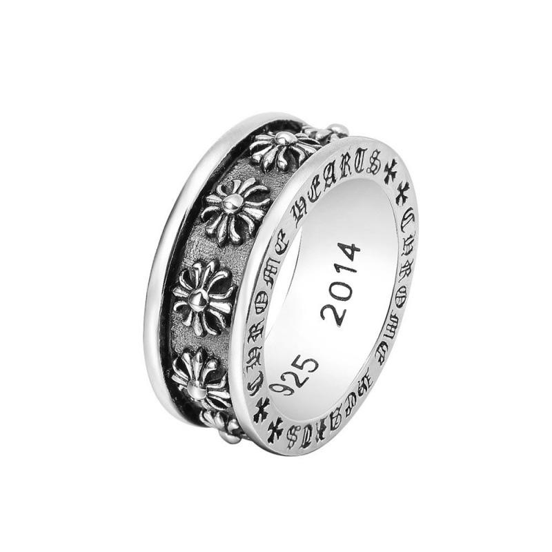 2026 European and American Personalized Retro Cross Ultra-wide Men's Jewelry Exquisite Accessories Ring