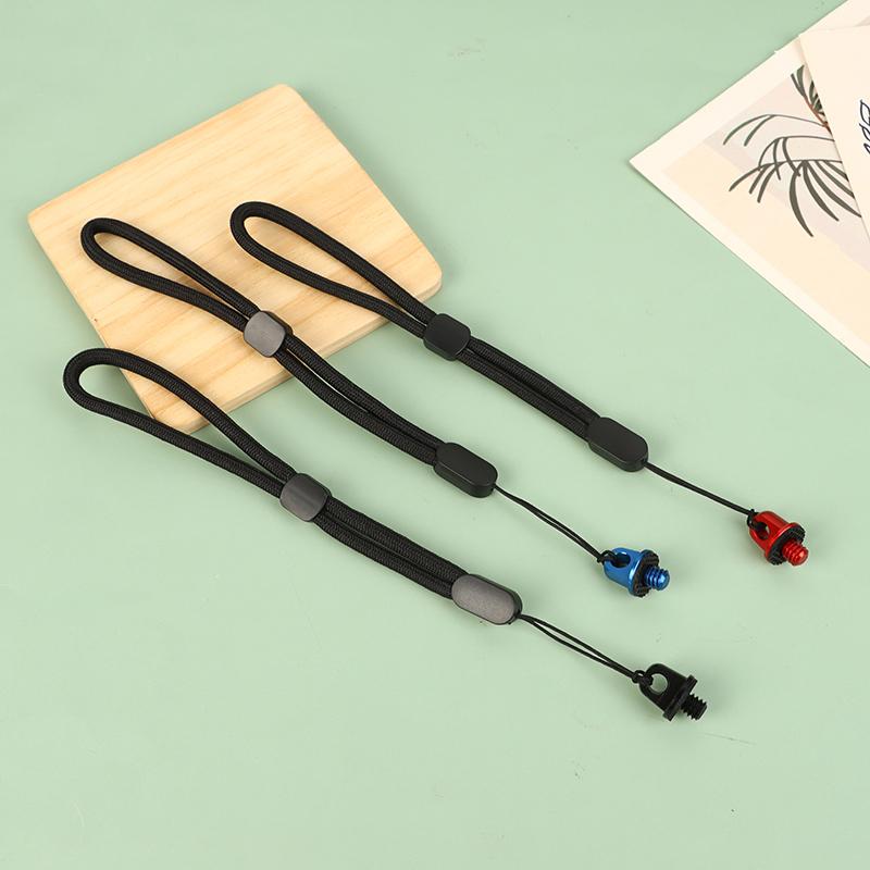 1/4 Zoll Griff Kameraschraube 1/4" D-Ring Adapter Mit Verstellbarer Handgelenk-Handschlaufe Lanyard Gurt Sling Für Stativ Fotostudio