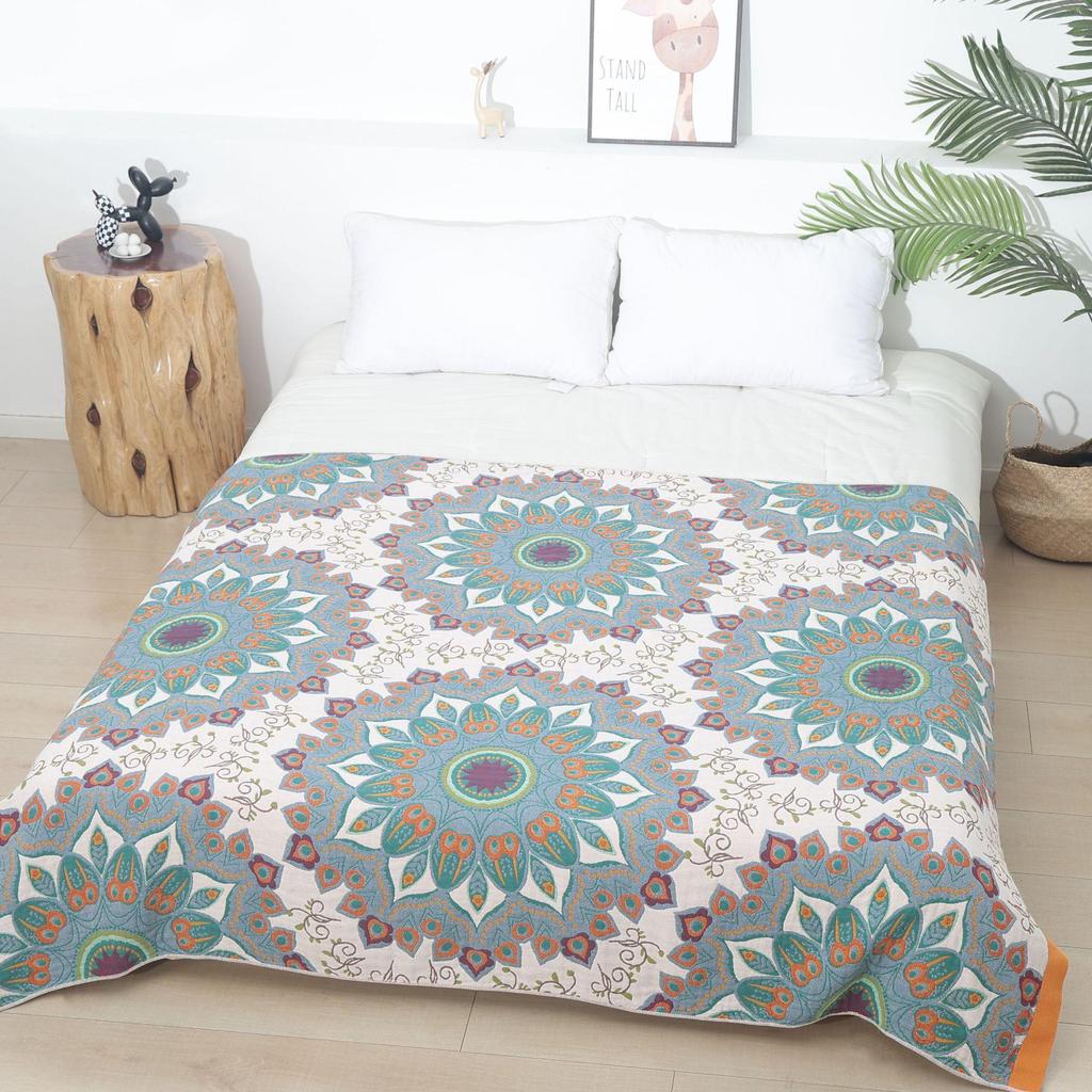 Full Cotton Gauze Blanket: Sofa, Car, Bed Use