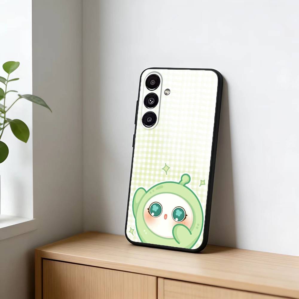 Cute E-Eggy P-Party Phone Case For Samsung Galaxy A91,80,73,72 ,71,53,52,32 ,31,22,21s,20,Soft Black Case