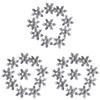 Premium Clear Plastic Snowflakes Designed For Christmas Tree Hanging Decor
