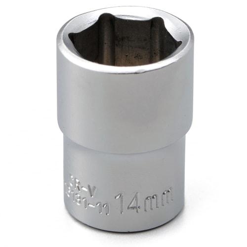 

Daytona Motorcycle Tool Hex Socket, Short, 14mm, 3/8-inch Drive, 97734