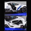 1:32 Scale Divo Santana Police Car Model Toy Sound Light Pull Back Doors Opened Supercar Models Toys for Kids' Edutainment