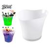Food-grade Ice Bucket LED Light Up Bucket, Glowing Beer with Color KTV Changing Lights, Battery Powered Champagne Cooler for Bar Party Bottle