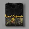 Casual Kurt Cobain T-shirts för män Rund hals Bomulls T-shirt Kortärmad T-shirt Unika toppar