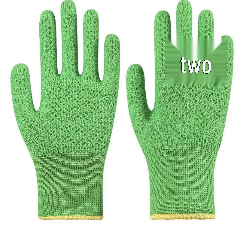 Durable Latex Work Gloves with Embossed Grip for Construction