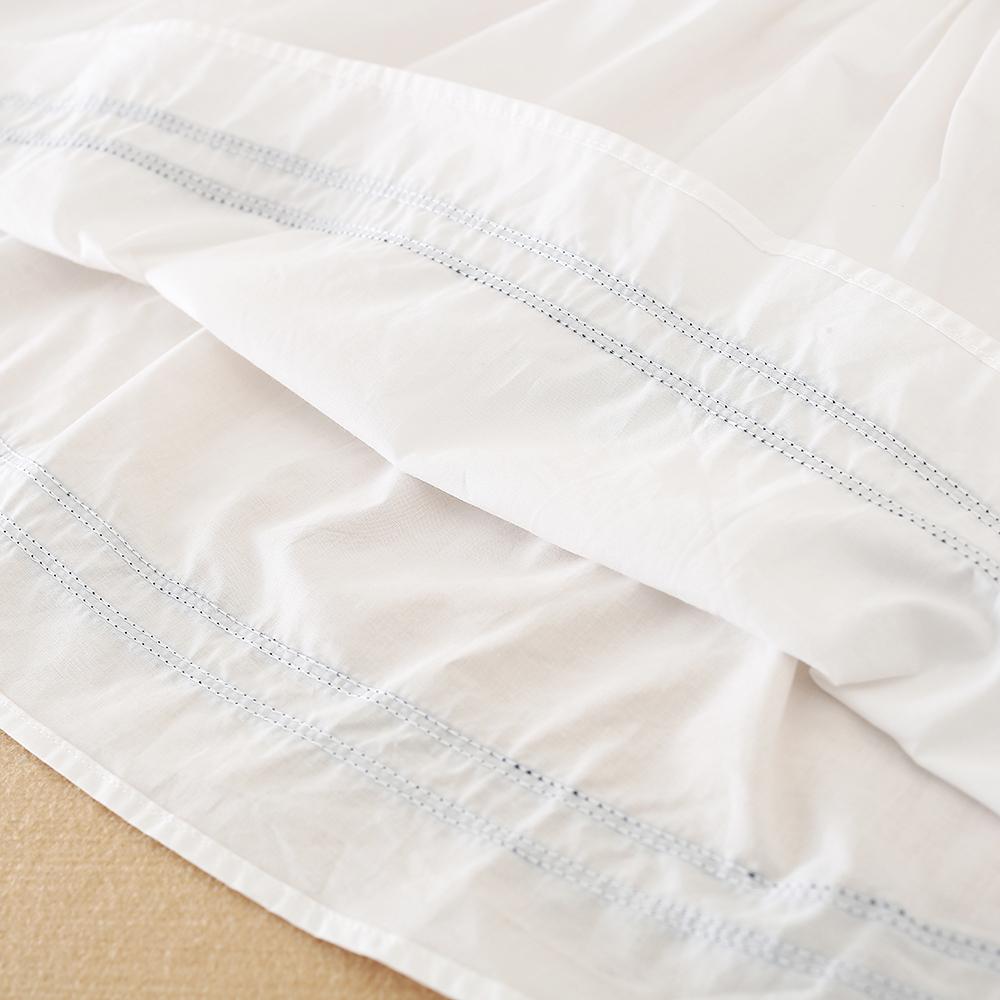 Girls Dress 100% Cotton White Sailor Back To School Dress Suitable for 5-12 Years Old Girls Short Sleeved Summer Dresses