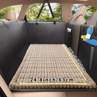 Heavy-Duty Dog Car Mat, Anti-Slip & Anti-Bite. Hard Bottom, Easy Clean. Universal Fit for Cars. Durable Travel Protector!