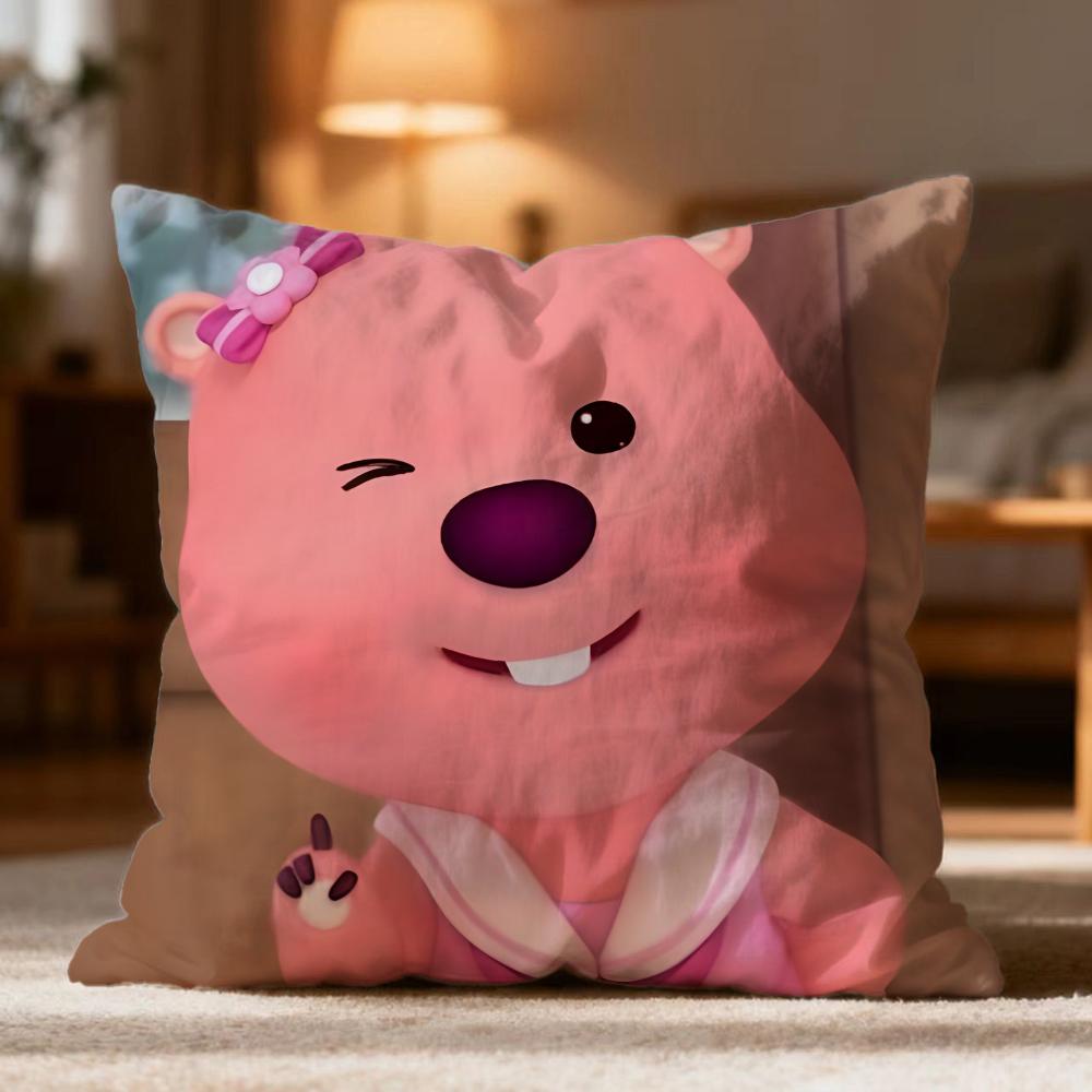 Hot LLoopyew Cushion Cover Soft Washable Pillow Case Multi-Scene for Couch Bed Travel Office Use