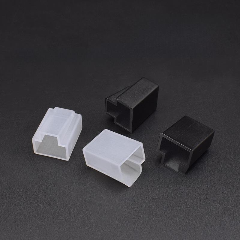 RJ45 Male Connector Protective Dust Cover for Cat 5e/6 Network Cable - Anti-Oxidation Rubber Cap