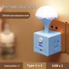 Multifunctional Cube Power Strip with USB and Night Light