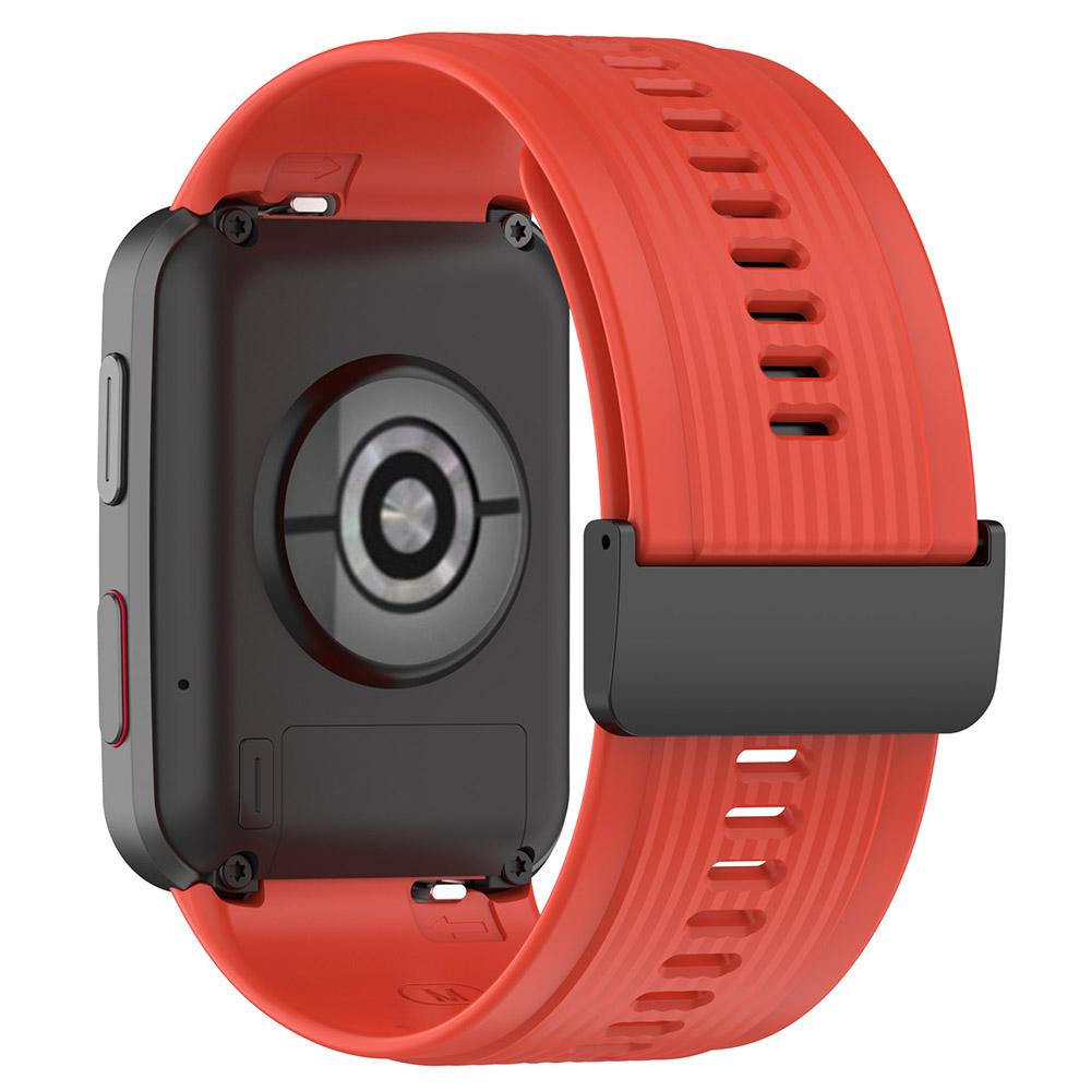 Für Huawei Watch D, verstellbares Silikon- und Metallarmband, flexibles Armband mit Schnalle