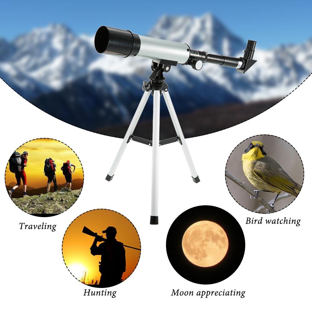 Telescop Astronomic Hd Refractor Zoom 60x Cu Trepied Monocular Pentru Călătorii în Aer Liber